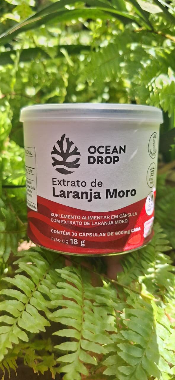 Extrato de Laranja Moro | Ocean Drop | 30 Cápsulas de 600mg Cada | 18g