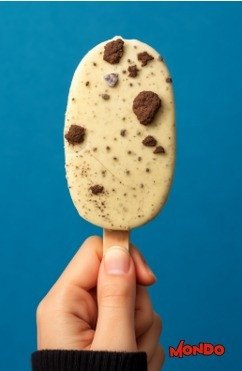 Sorvete Mondo de palito - sabor Cookies & Cream - 70g -