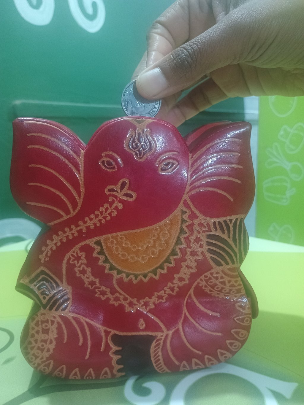 COFRE GANHESHA VERMELHO 