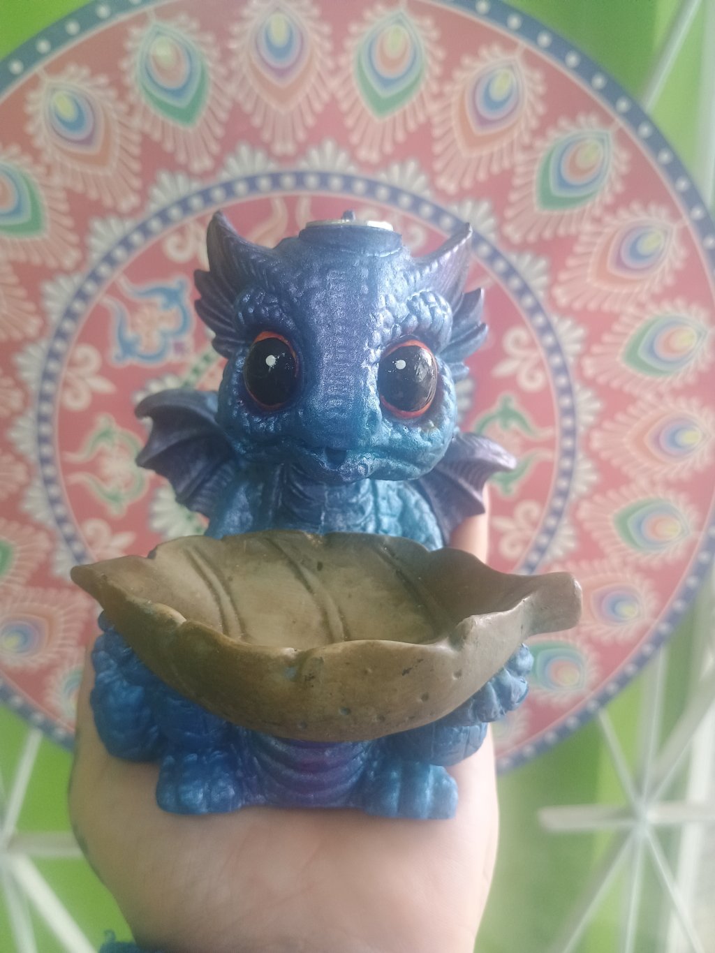 INCENSÁRIO DRAGAO BEBÊ AZUL