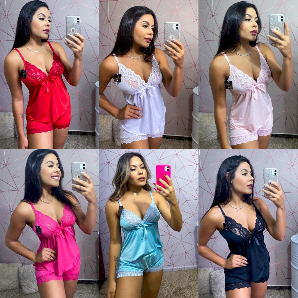 KIT COM 10 BABY DOLL LISO 