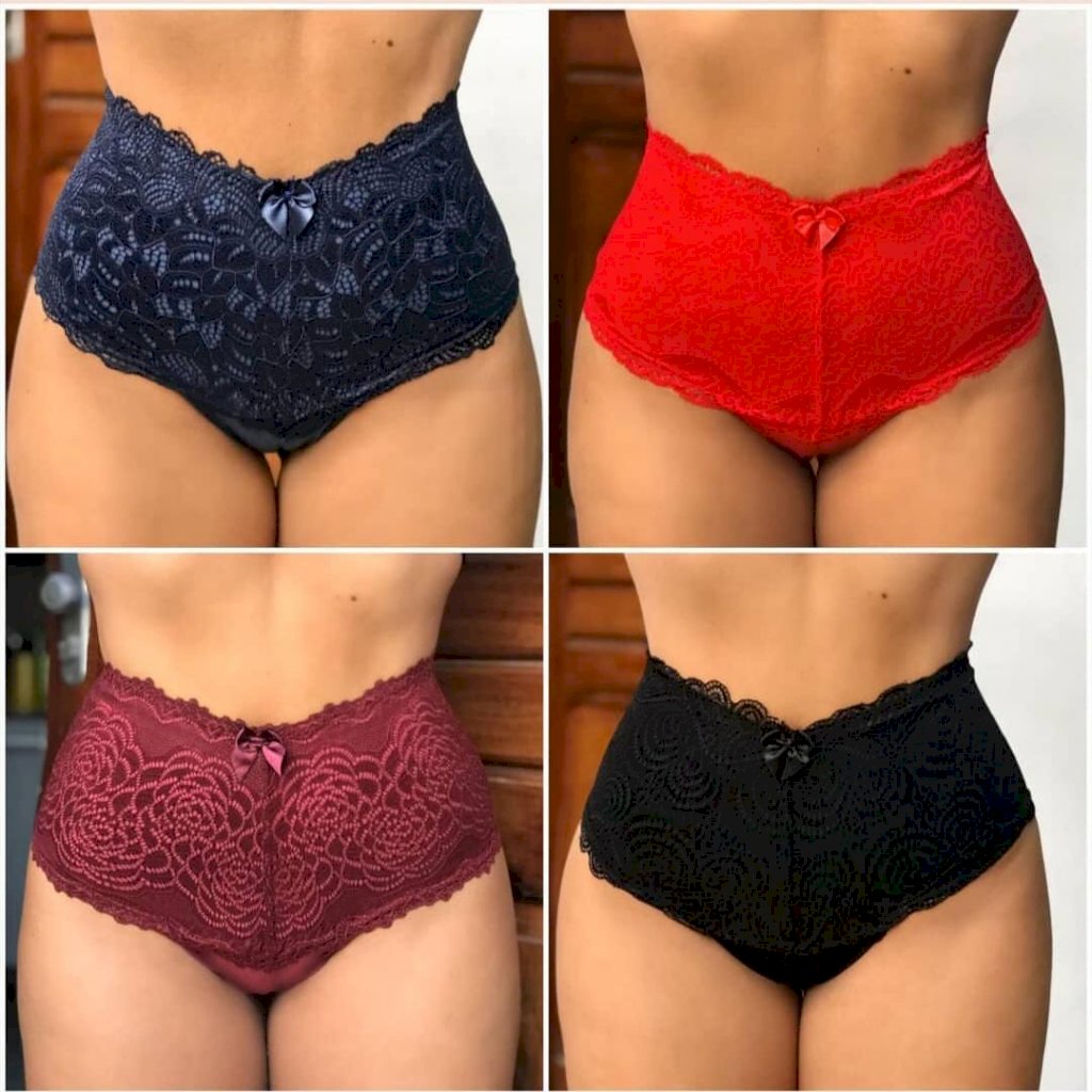 Kit com 10 calcinha de Pala Alta 