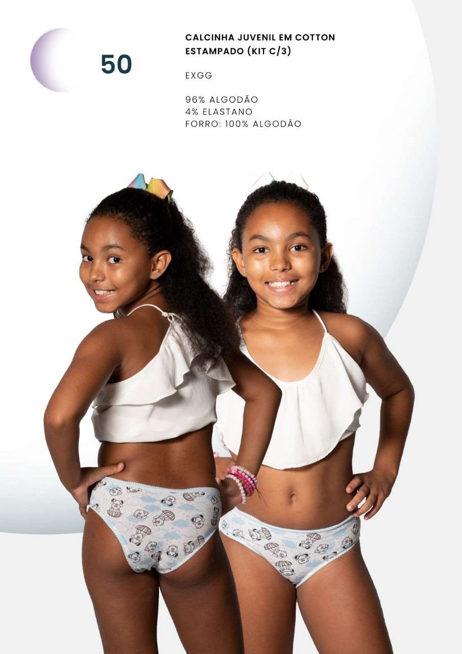Kit c/ 3 calcinhas Juvenil (REF.50) 