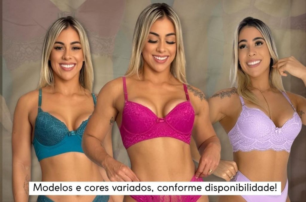 Conjunto de Lingerie c Bojo (Modelo variado)