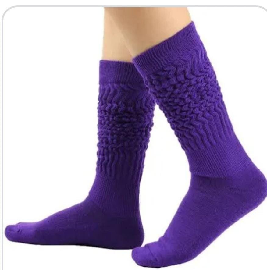 KIT COM 3 PARES MEIA AEROBICA ROXA