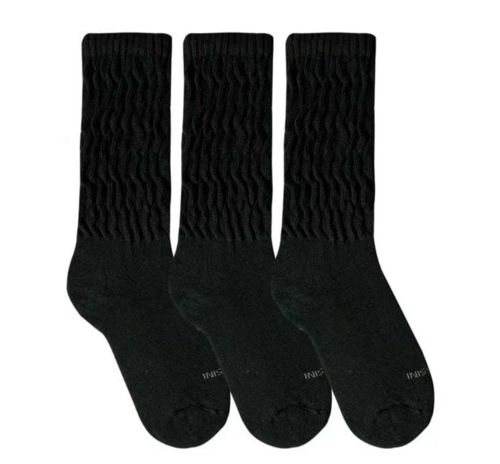 KIT 3 PARES MEIA AEROBICA PRETA