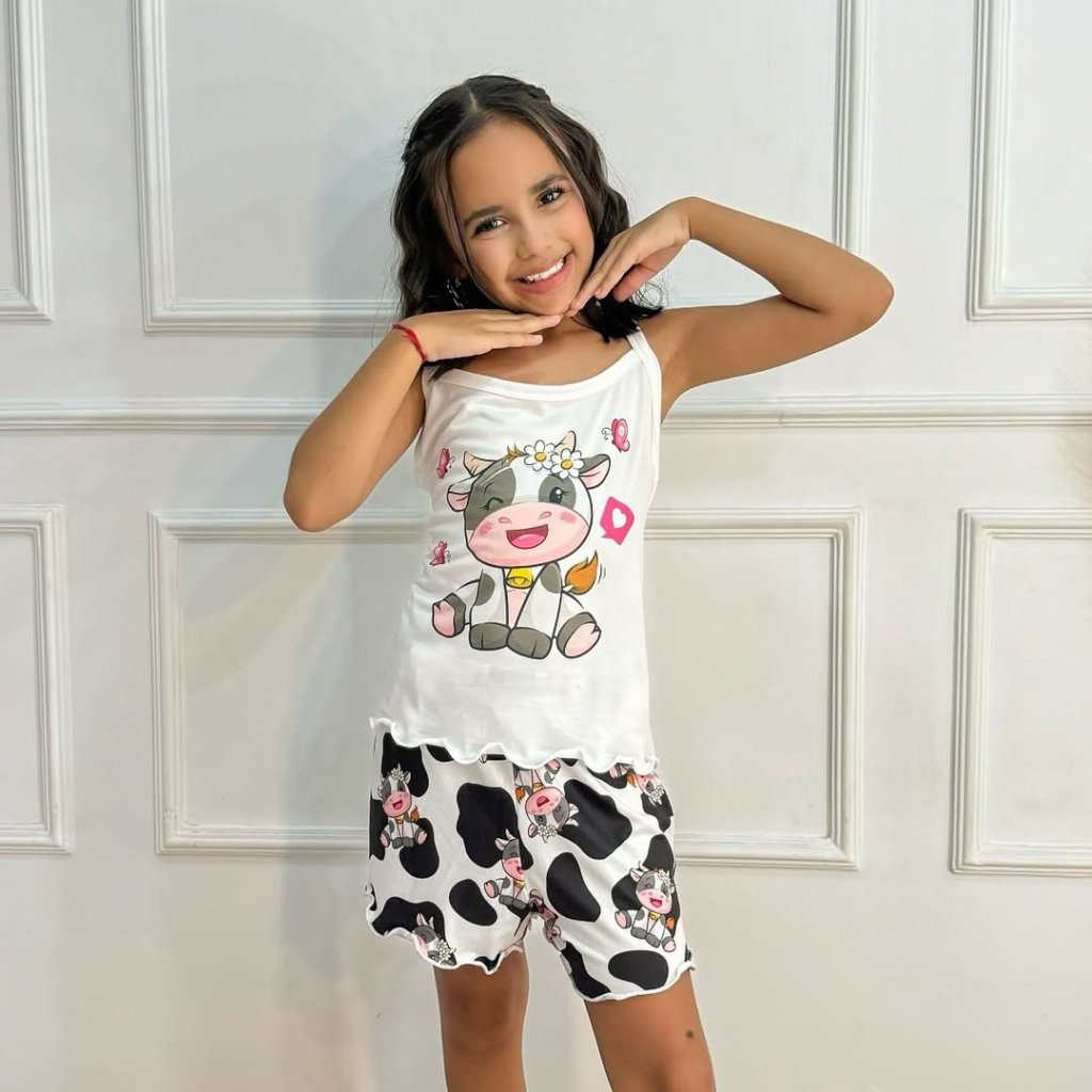 Pijama infantil Melzinha Suede 