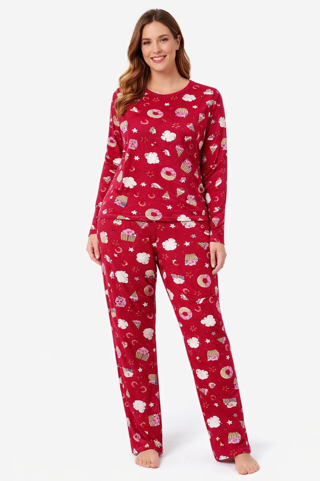 PIJAMA FRIO ESTAMPADO SUEDE  PLUS 
