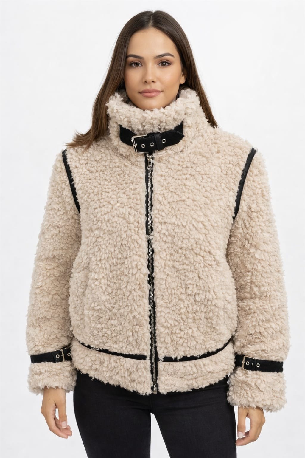 JAQUETA PELUCIA FEMININA REF AL931