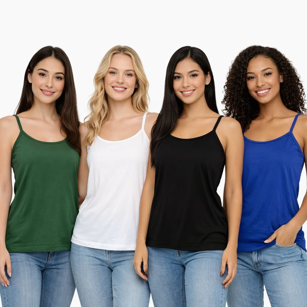 KIT C 3 BLUSAS ALCINHA VISCOLYCRA