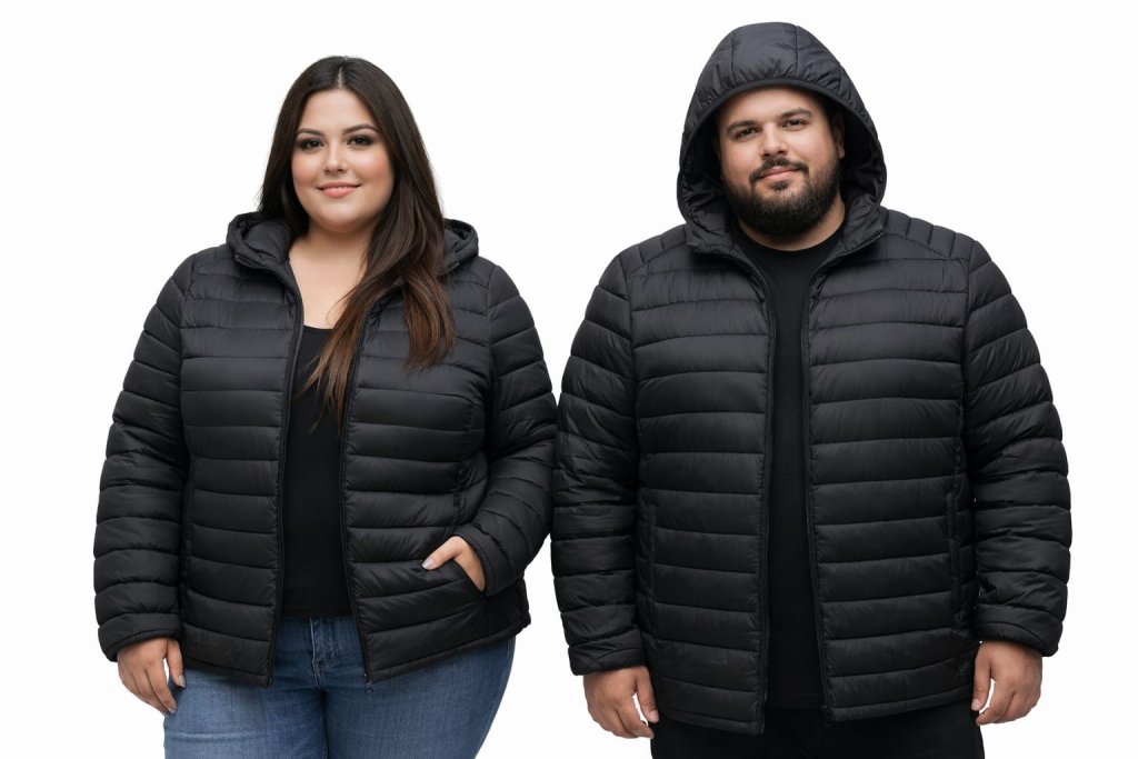 JAQUETA GOMINHO PLUS PRETA