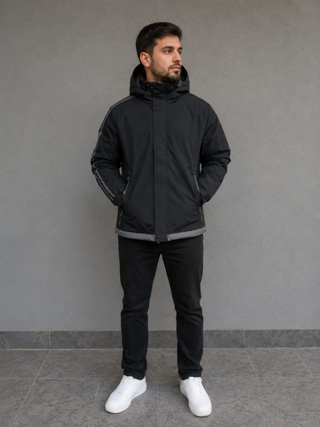JAQUETA MASCULINA PRETA REF My 2033