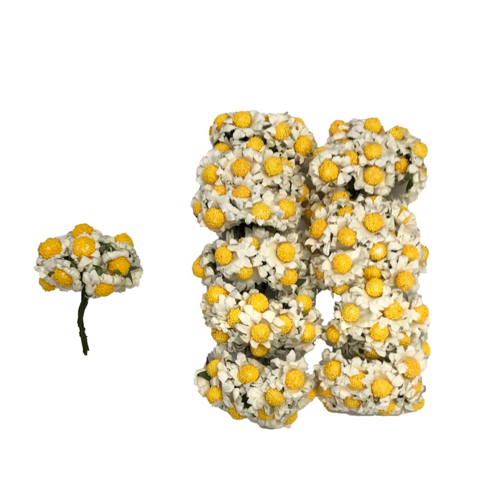 FLOR DE PAPEL MARGARIDAS  PCT C/144 REF:1044*