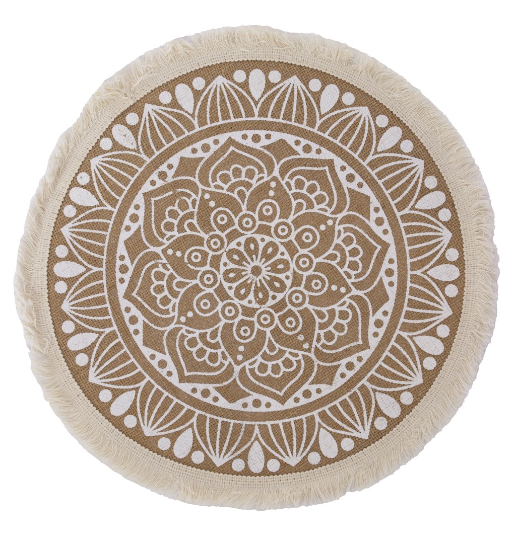 JOGO AMERICANO MANDALA ACABAMENTO FRANJA (1 UND) REF. 30587