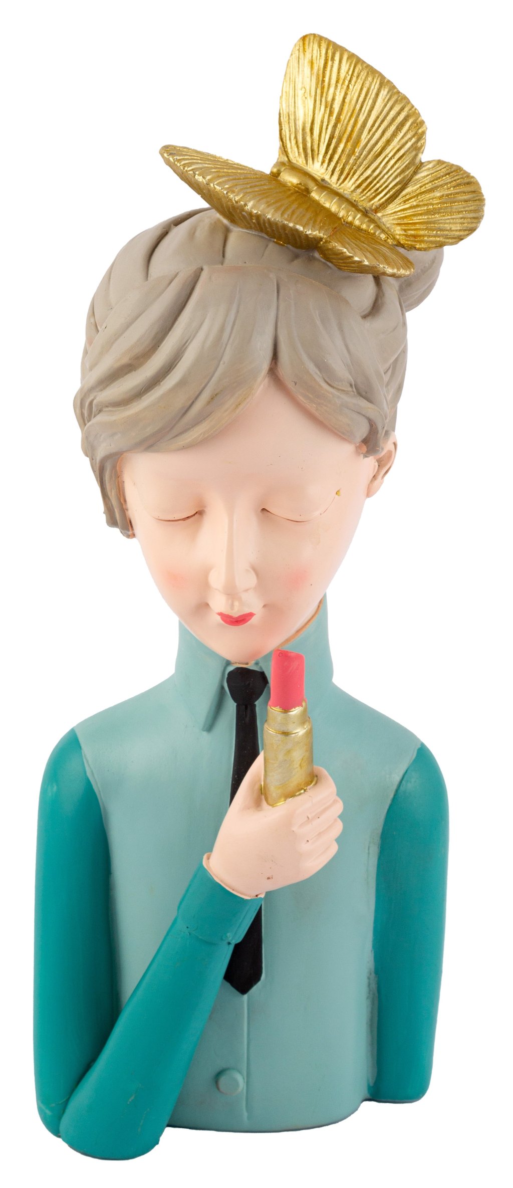 Boneca de Resina Batom Lilly Azul Ref: 30628a