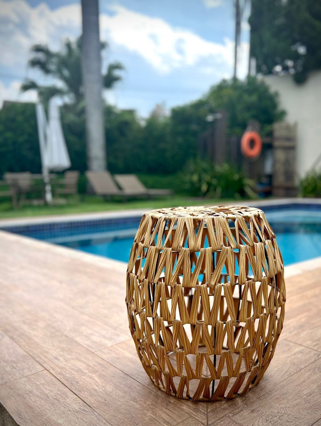 GARDEN SEAT FIBRA NATURAL SINTETICA