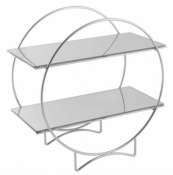 Porta Doce Redondo Dois Andares Clean Sushi Ref: 2602