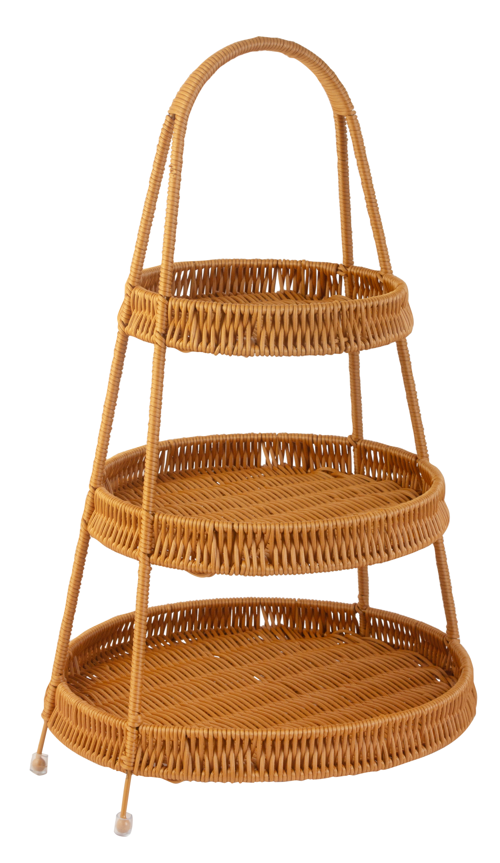 SUPORTE DE PLASTICO RATTAN INSPIRED G REF: 70388