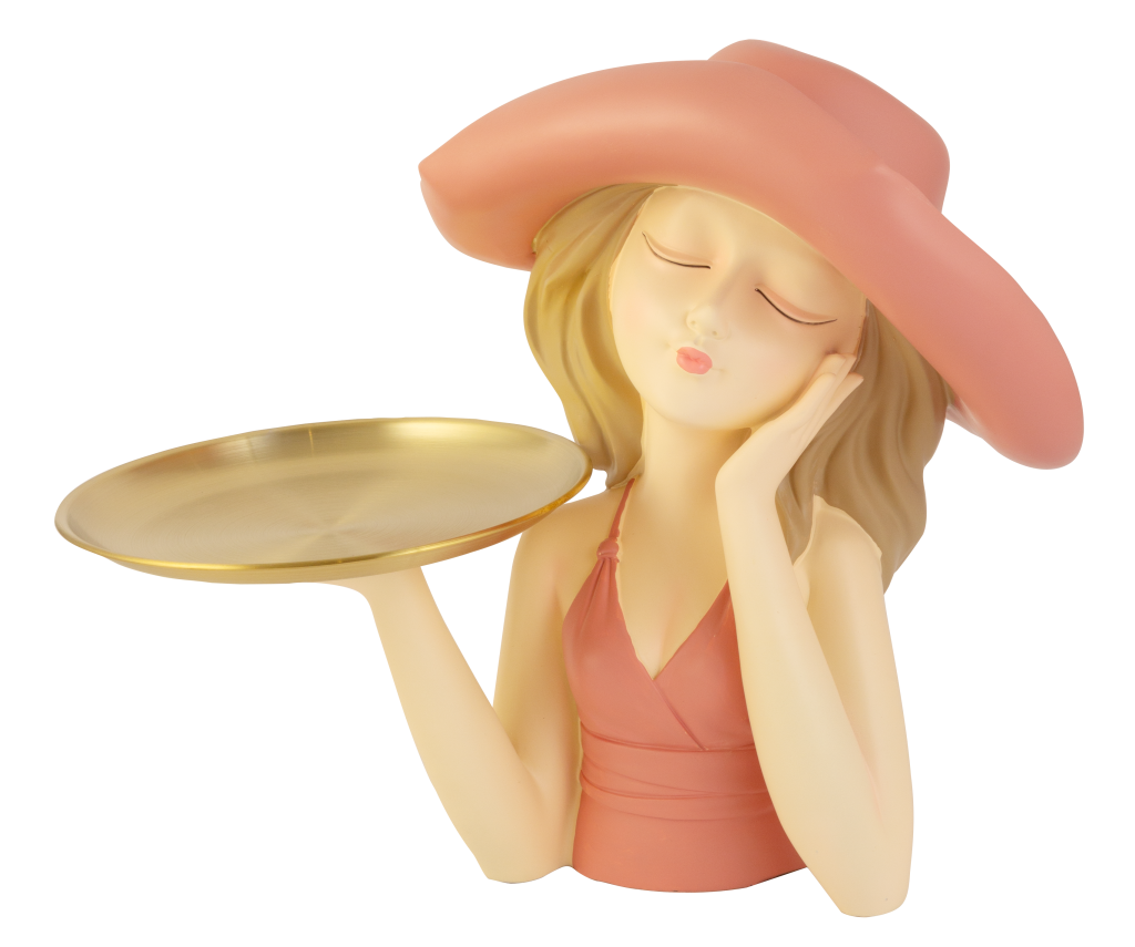 BONECA DE RESINA LILLY CHAPEU REF: 70174