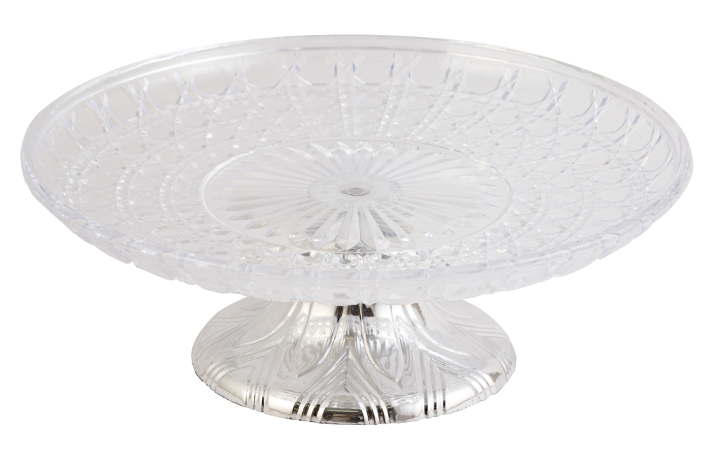 BANDEJA PEDESTAL LAPIDADA ACRILICO G REF: 70534