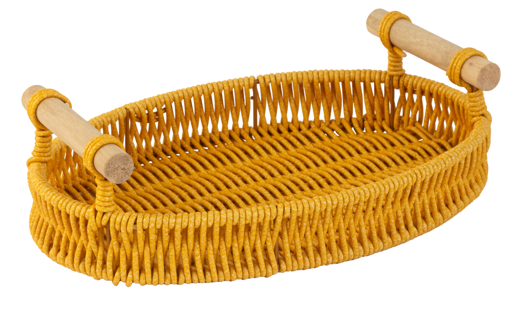 BANDEJA OVAL RATTAN INSPIRED 30CM REF: 70841