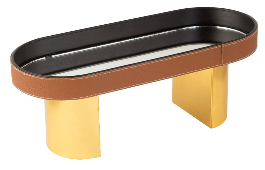 SUPORTE OVAL PARA DOCES LEATHER P REF: 70625