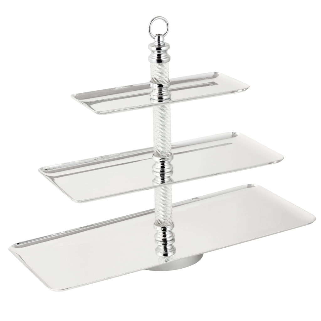 SUPORTE TRIPLO PARA ALIMENTOS BANQUETE REF: 70920