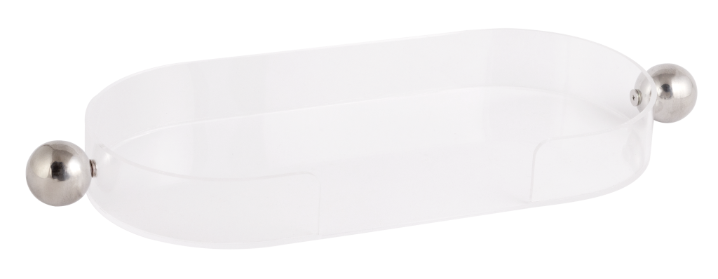 BANDEJA ACRILICA OVAL BAIXA MINIMALISTA G REF: 70964