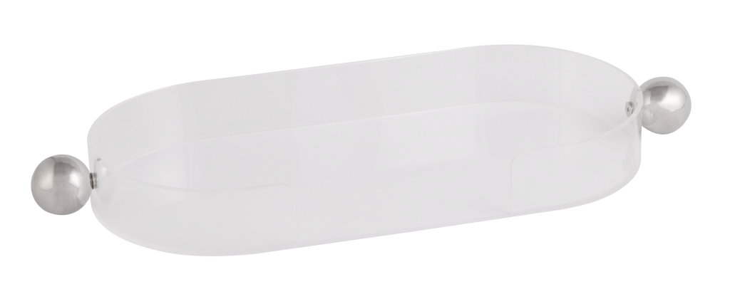 BANDEJA ACRILICA OVAL BAIXA MINIMALISTA P REF: 70963