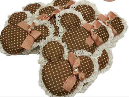 APLIQUE MOUSE C/ RENDA PCT C/100 REF:1160*