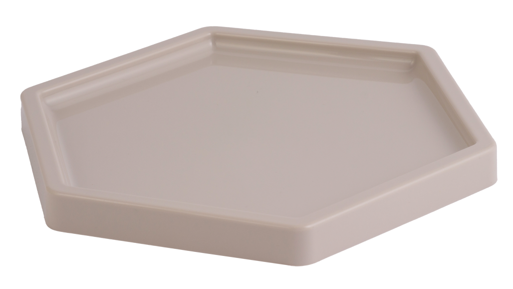 BANDEJA GEOMÉTRICA PLASTICO COLORS