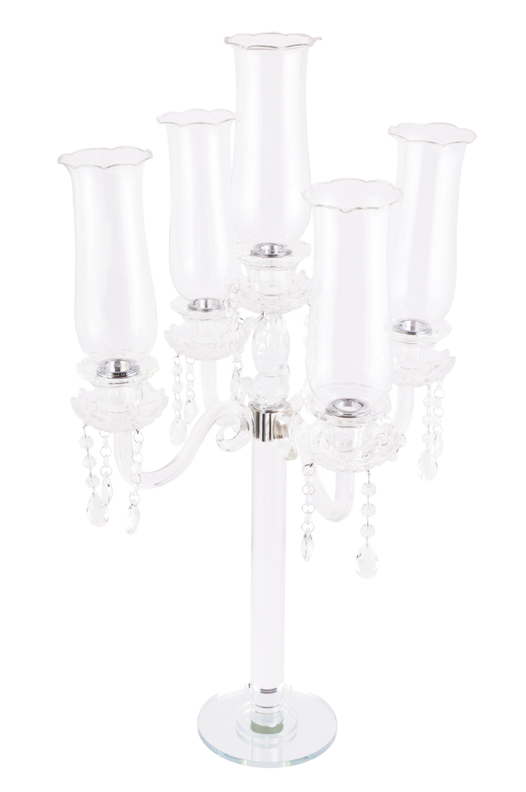 CANDELABRO 5 BRAÇOS DE VIDRO TULIPA REF: 70881