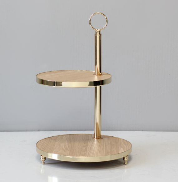 SUPORTE BUFFET 2 ANDARES  RUSTICO REF:112501