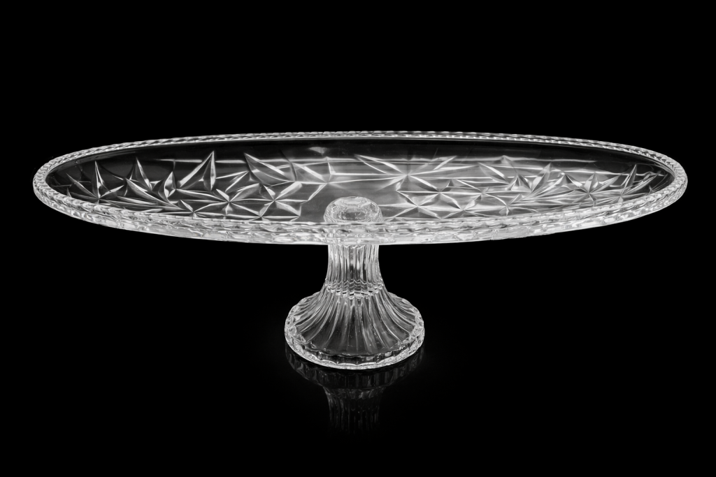 CANOA DE VIDRO COM PÉ  REF:71085