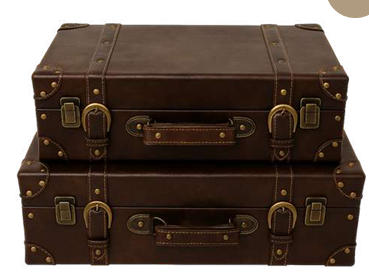 KIT 2 PCS MALETA VINTAGE REF:71080