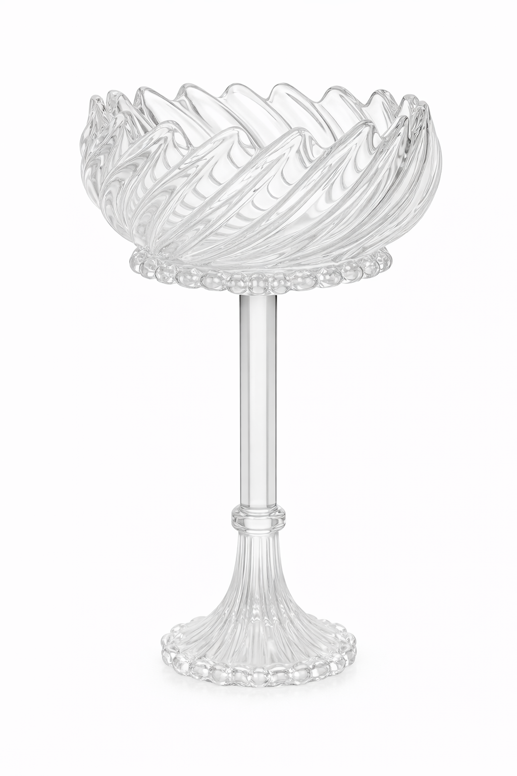 CASTIÇAL DE VIDRO  LOTUS P REF: 71218