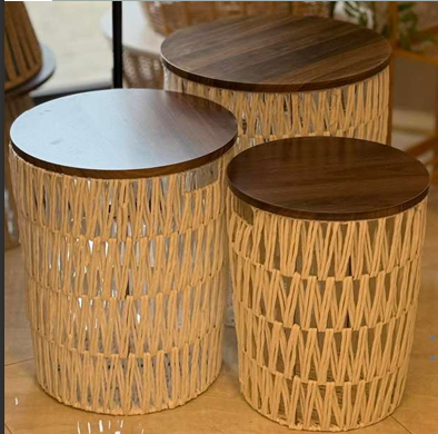 TRIO DE MESAS MARAÚ  REF: 71117