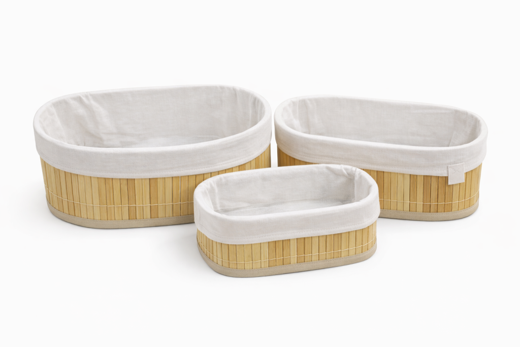 TRIO CESTOS BAMBOO OVAL REF: 71198