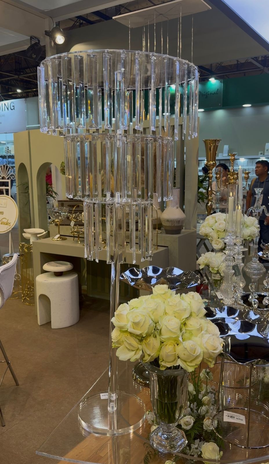 CENTRO DE MESA ACRILICO CHANDELIER REF: 71289