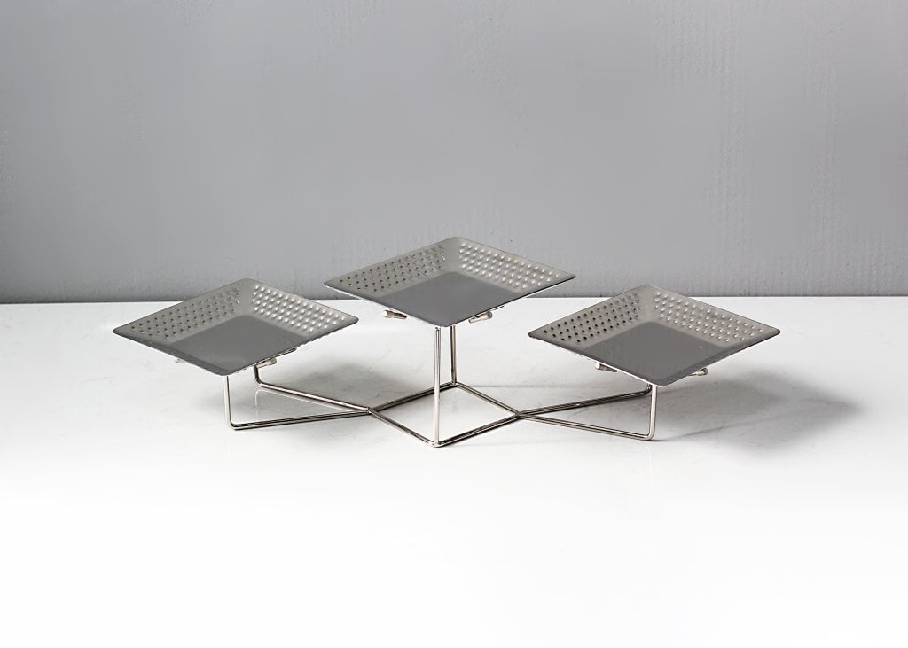 SUPORTE MARTELADO PARA ALIMENTOS INOX P REF: L25060