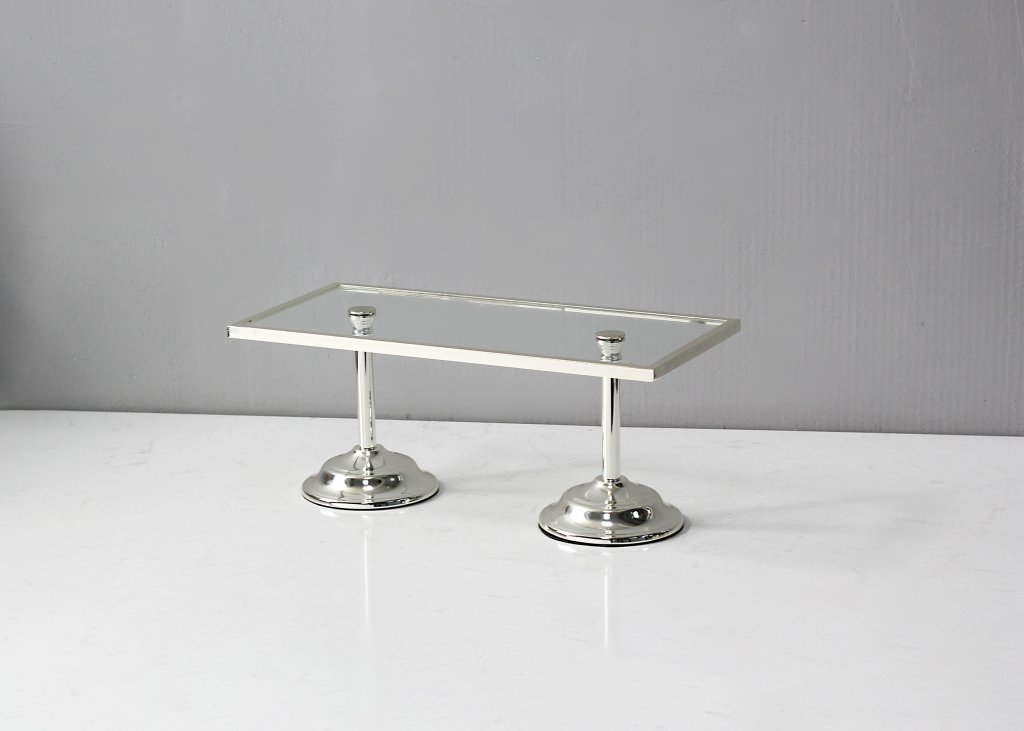 SUPORTE RETANGULAR BASE VIDRO DUPLO BAIXO REF: L25006