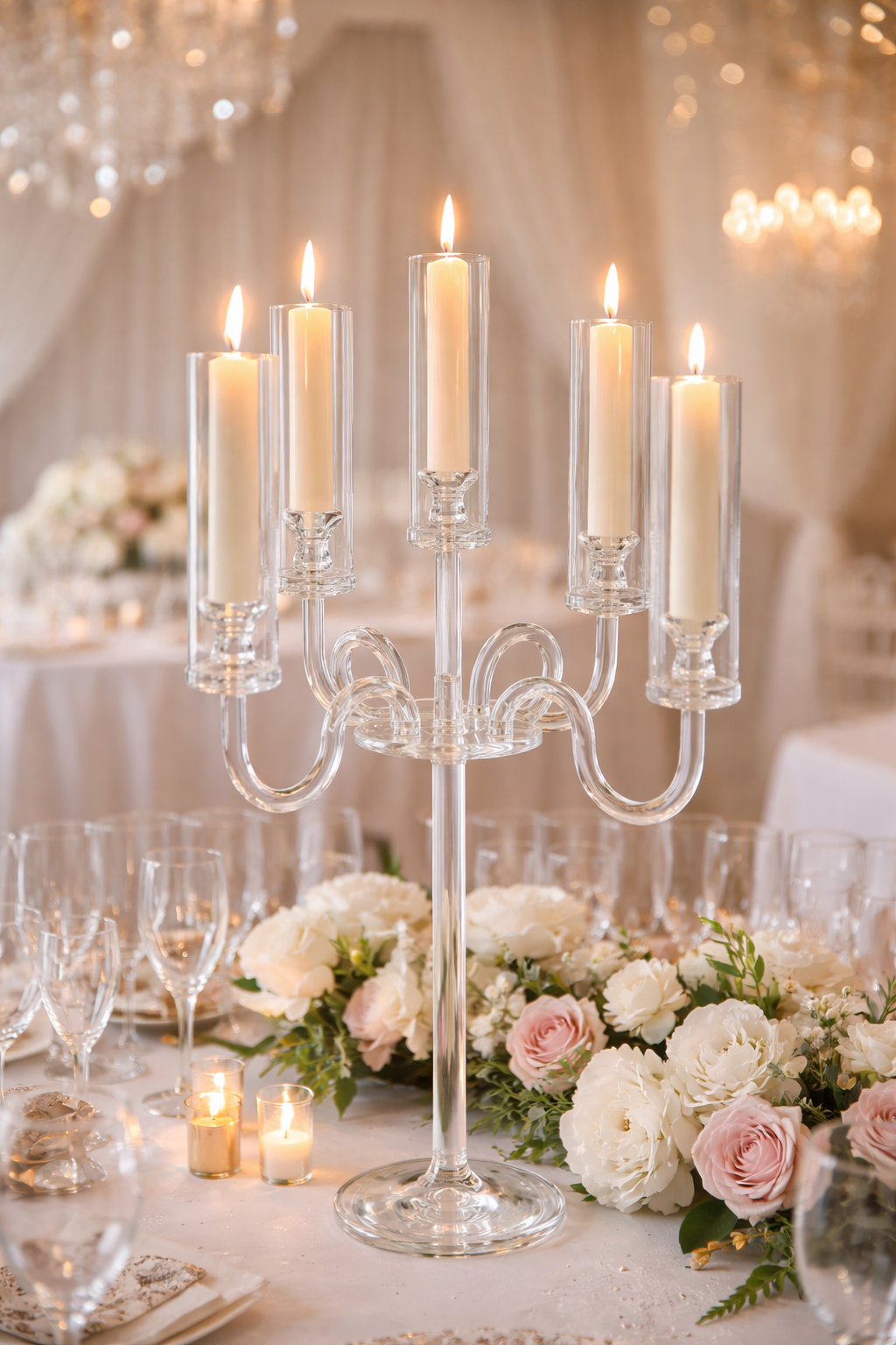 CANDELABRO ACRILICO 5 BRACOS  REF: 71362