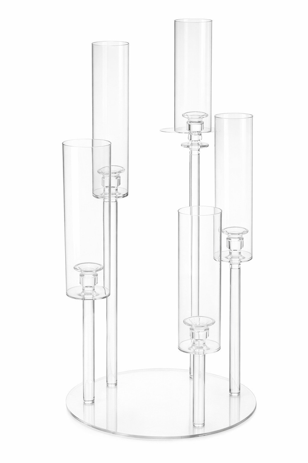 CASTIÇAL ACRILICO 5 CUPULAS REF: 71360