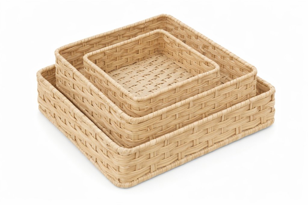 TRIO BANDEJAS QD. FIBRA SINTETICA REF: 71112