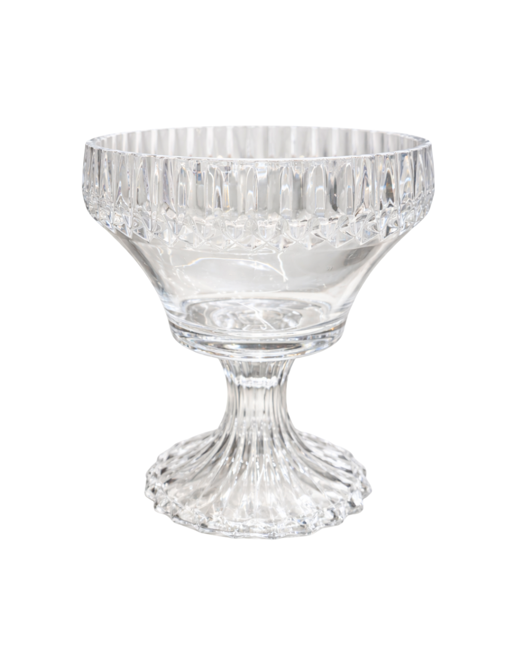 TAÇA DE VIDRO CANELADO  REF: 71700