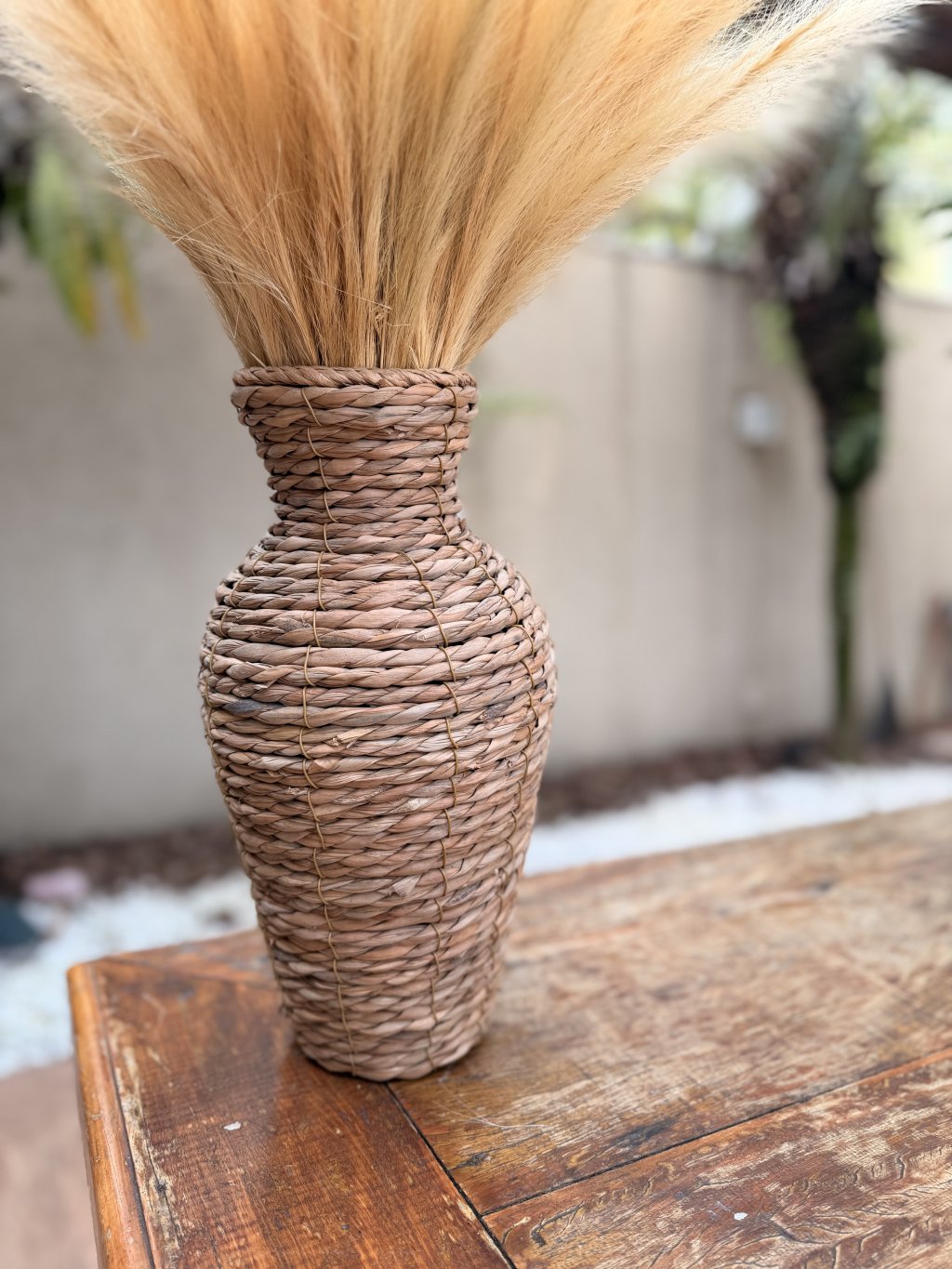 VASO RUSTICO FIBRA NATURAL REF: 71304