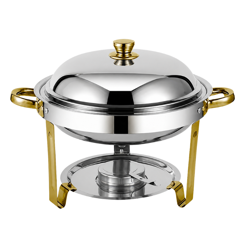 RECHAUD REDONDO 5L EM INOX  REF: 71759