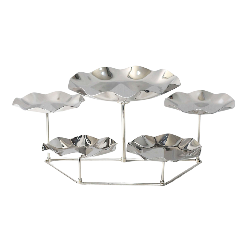 SUPORTE FLOWER 5 ANDARES INOX  REF: L26327