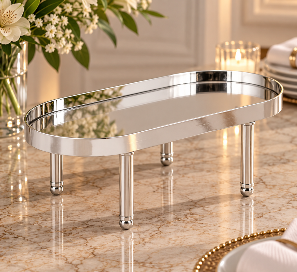 BANDEJA PEDESTAL OVAL CLEAN 30CM REF: Y80012P