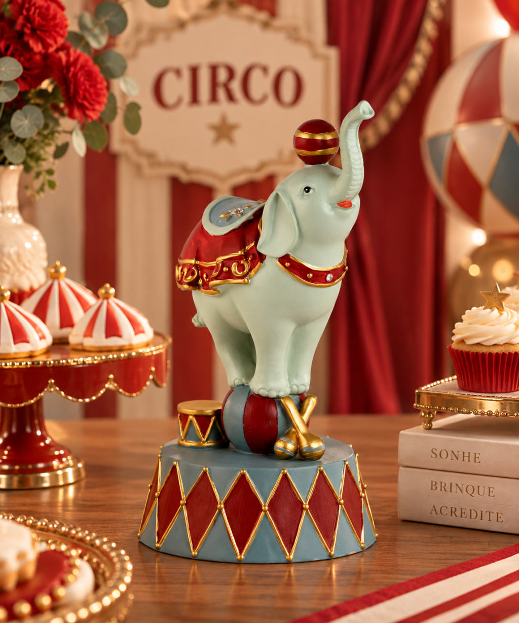 Elefante Circus De Resina  Ref. 30423